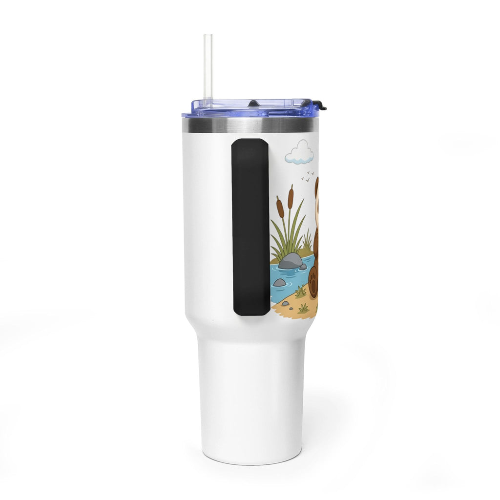 Oscar's 40oz Vacuum Tumbler with Straw (With Background)