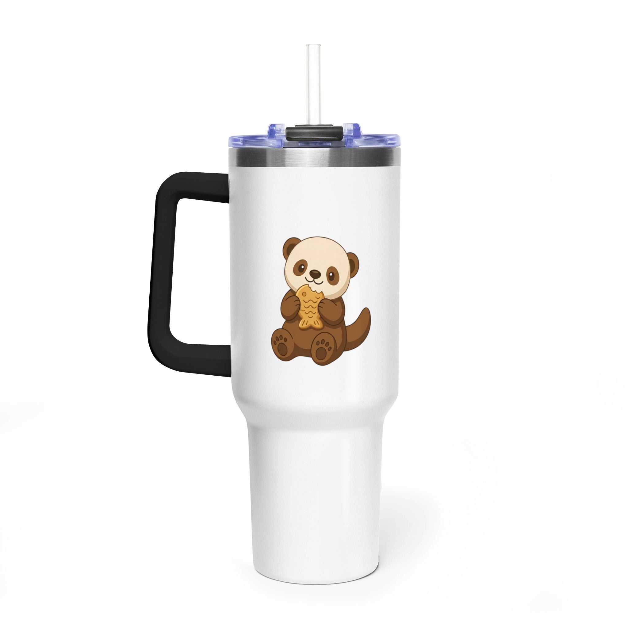 Oscar's 40oz Vacuum Tumbler with Straw (Without Background)