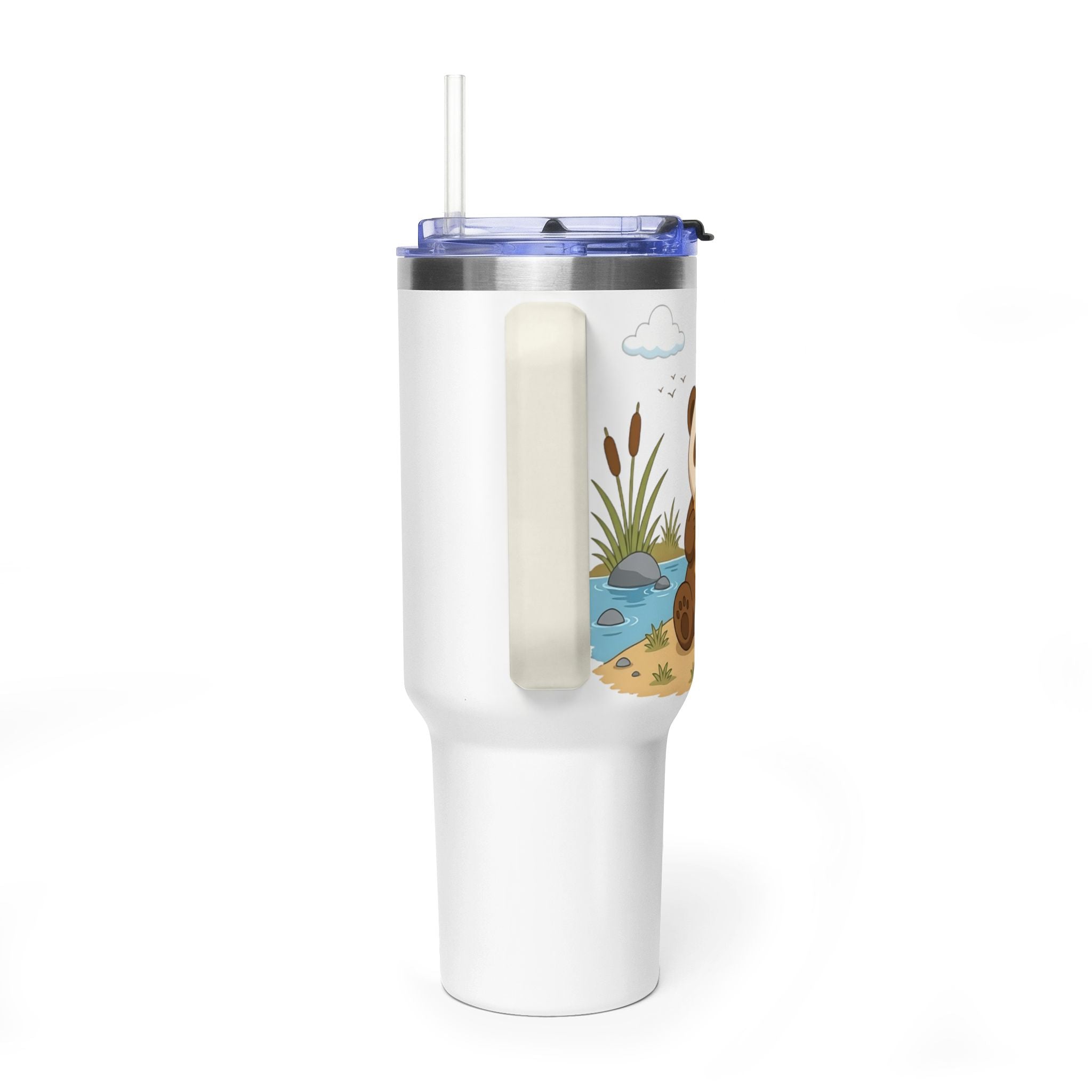 Oscar's 40oz Vacuum Tumbler with Straw (With Background)