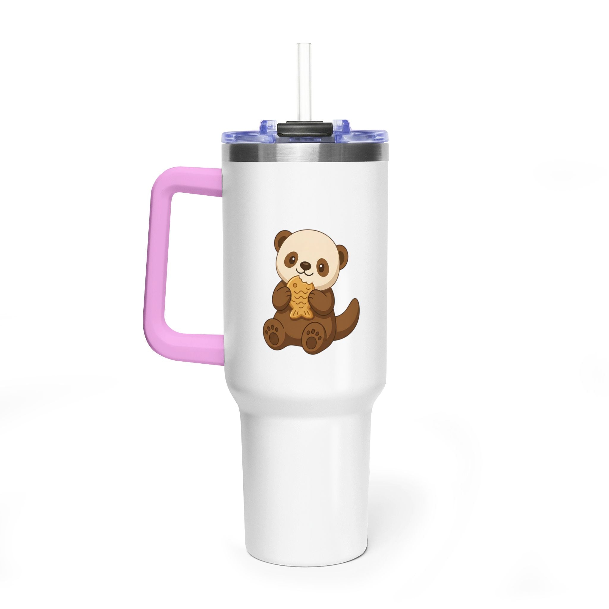 Oscar's 40oz Vacuum Tumbler with Straw (Without Background)