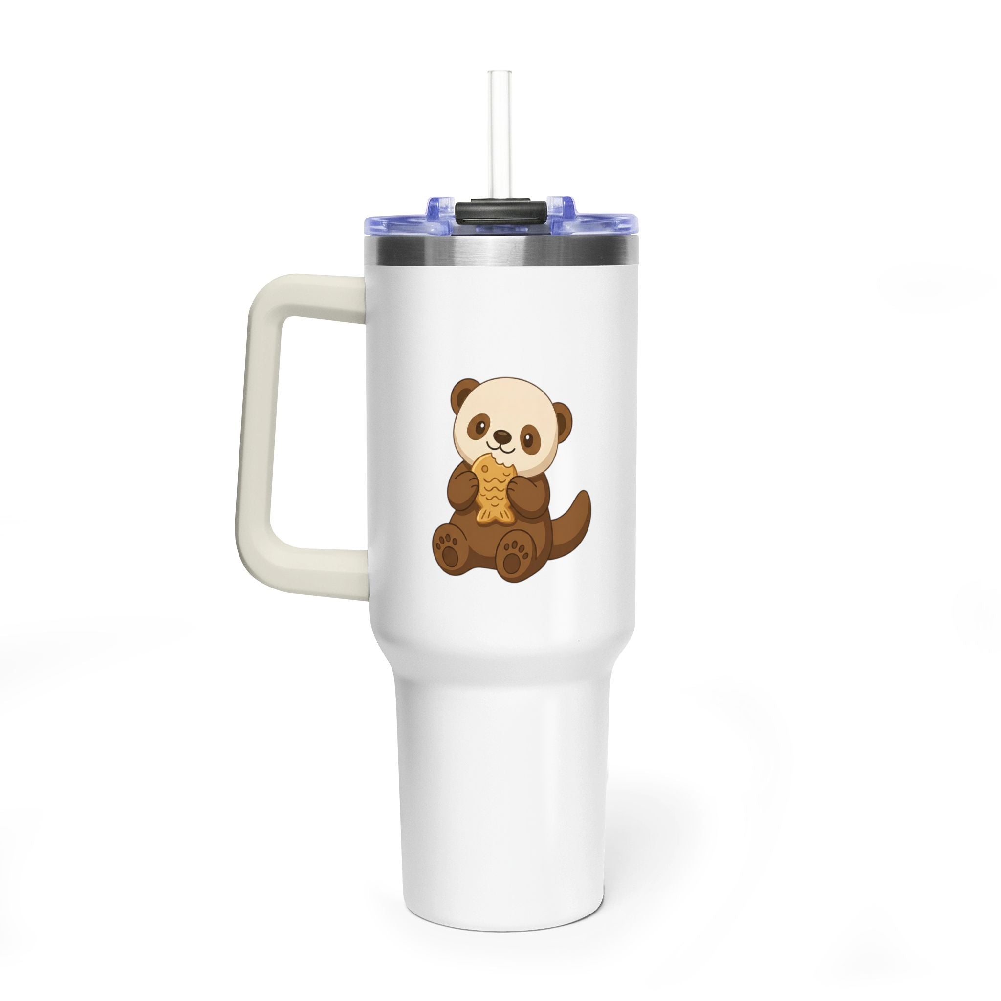 Oscar's 40oz Vacuum Tumbler with Straw (Without Background)