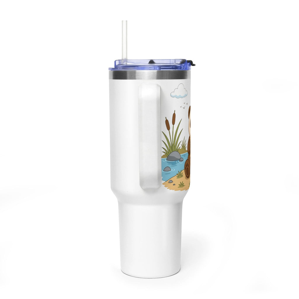Oscar's 40oz Vacuum Tumbler with Straw (With Background)