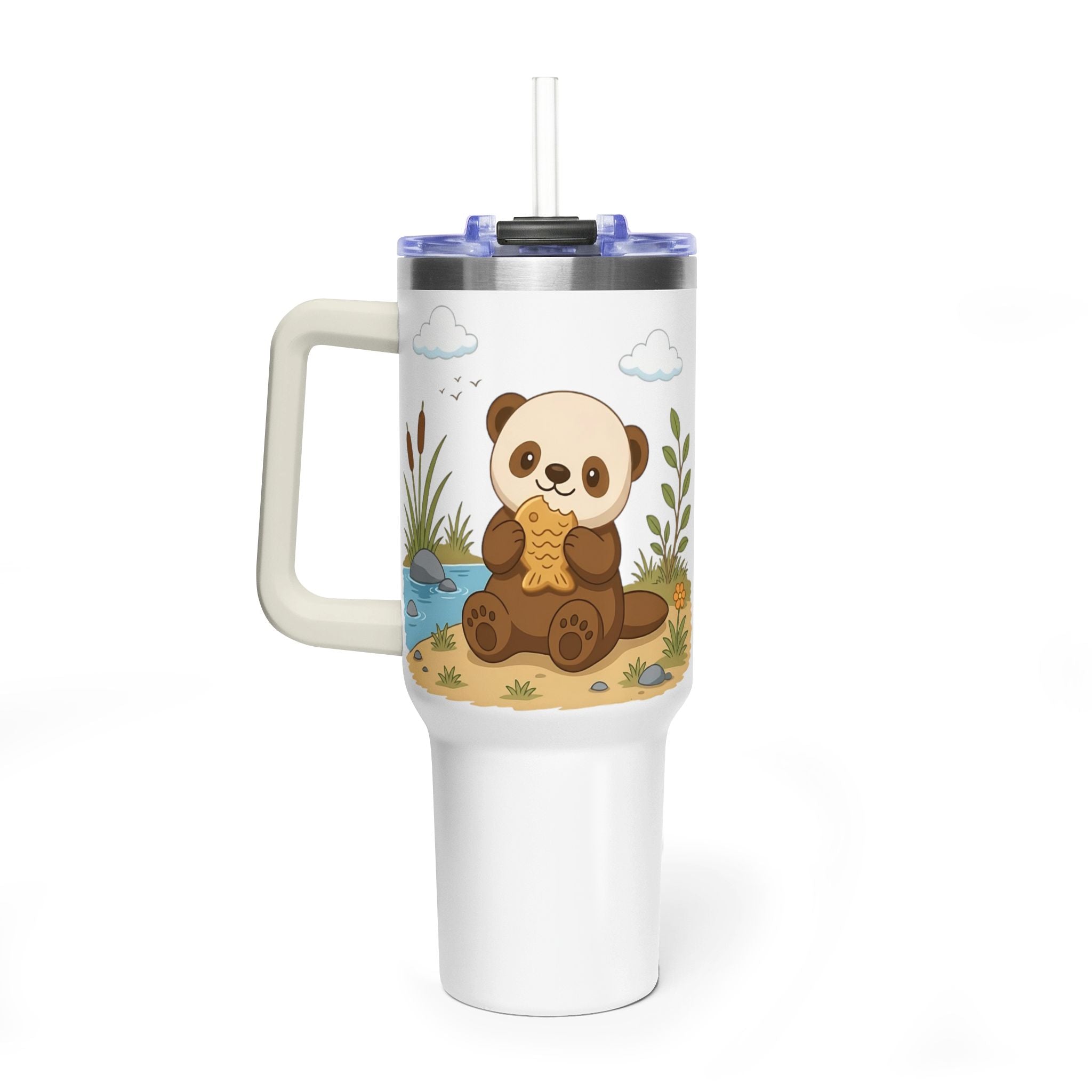 Oscar's 40oz Vacuum Tumbler with Straw (With Background)