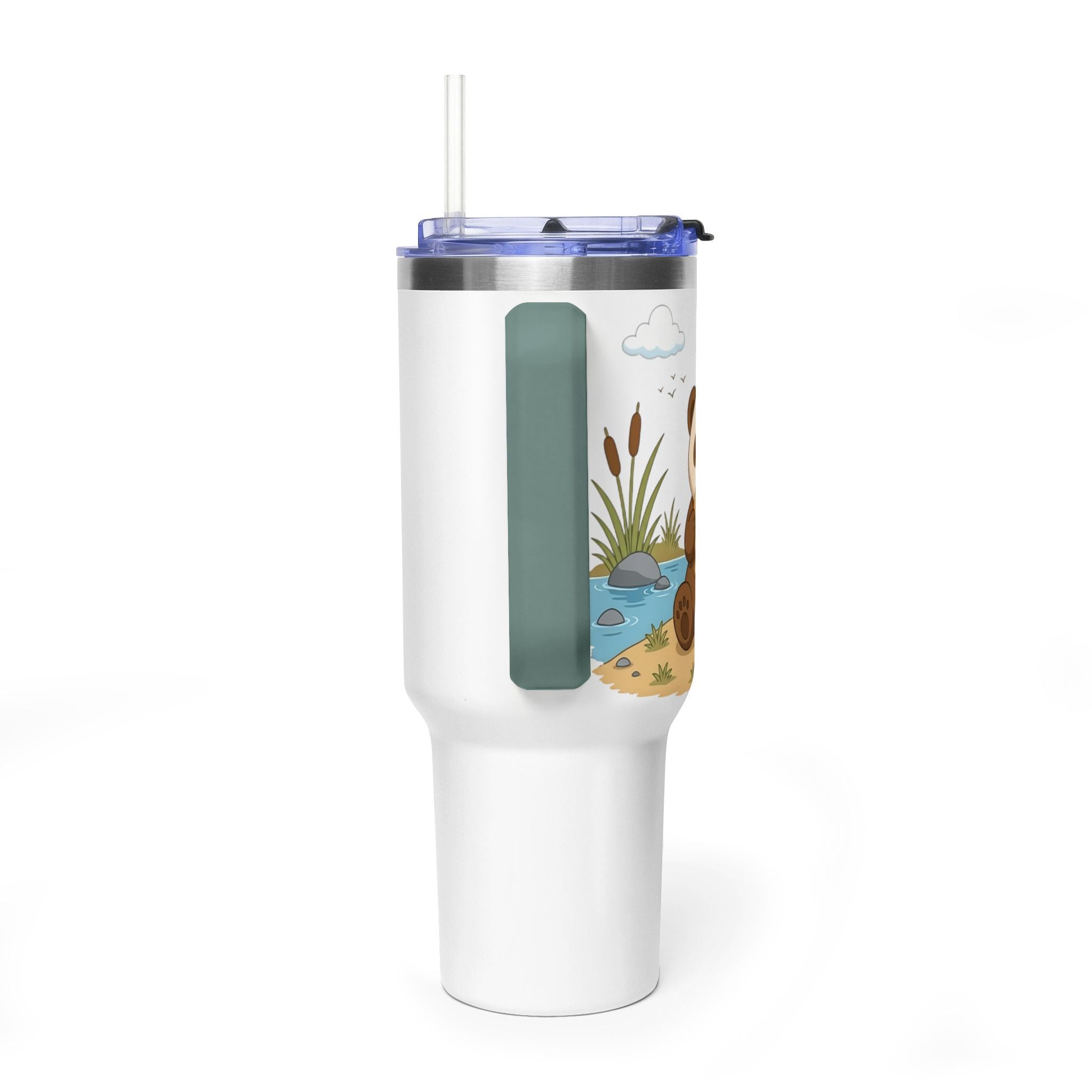 Oscar's 40oz Vacuum Tumbler with Straw (With Background)