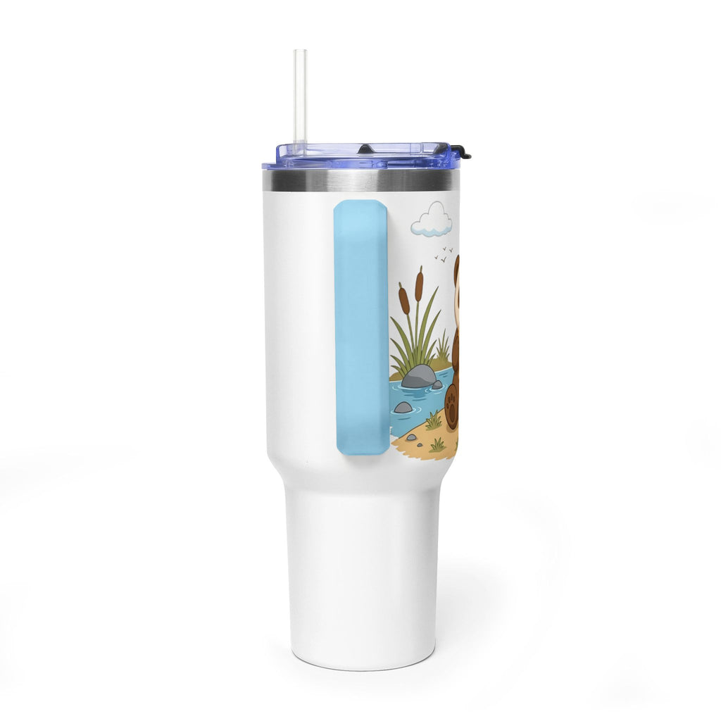 Oscar's 40oz Vacuum Tumbler with Straw (With Background)