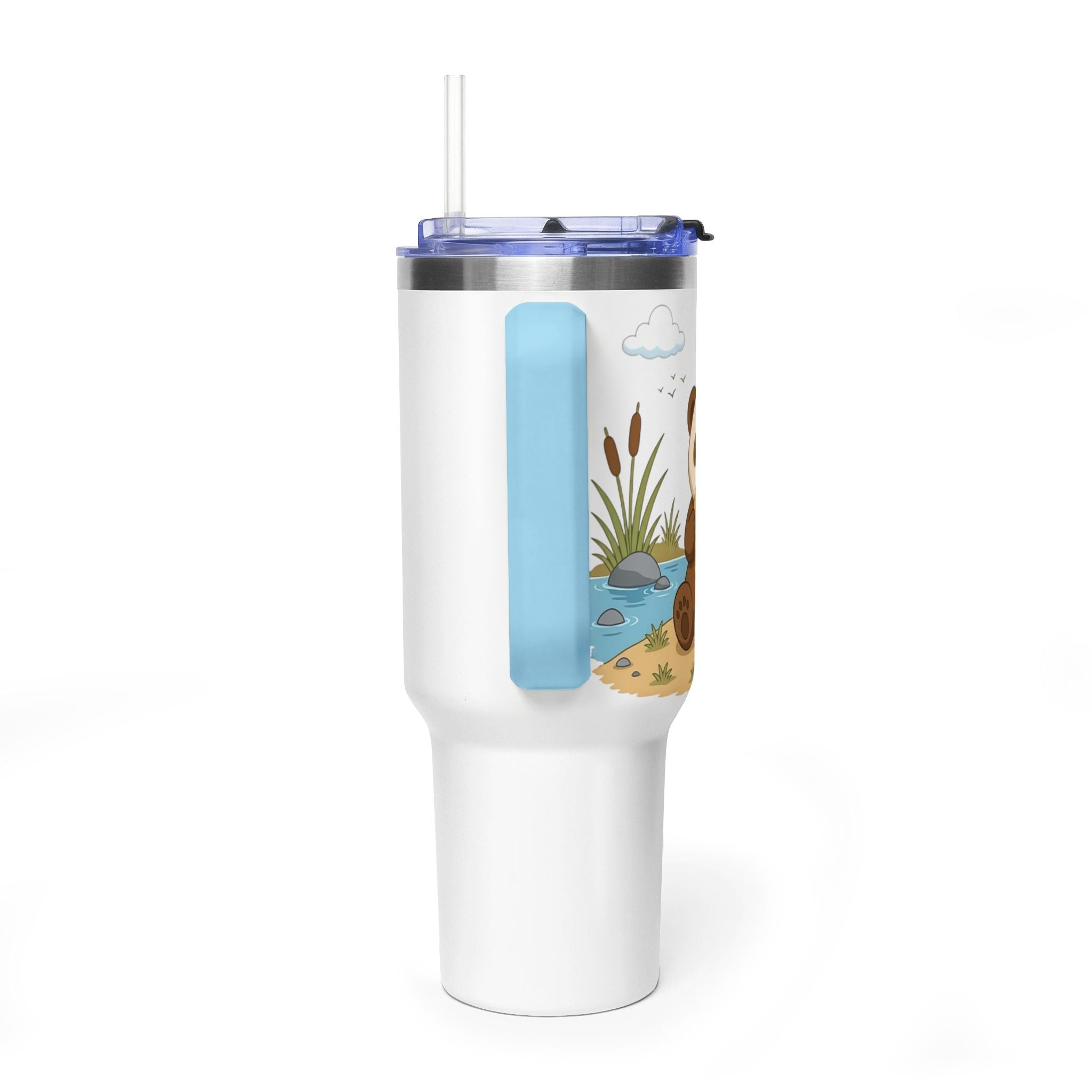 Oscar's 40oz Vacuum Tumbler with Straw (With Background)