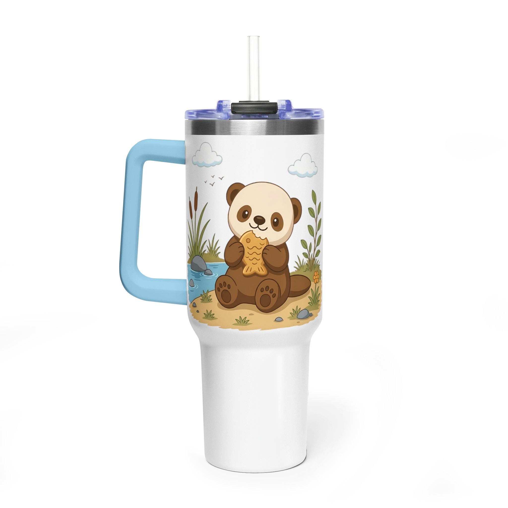 Oscar's 40oz Vacuum Tumbler with Straw (With Background)