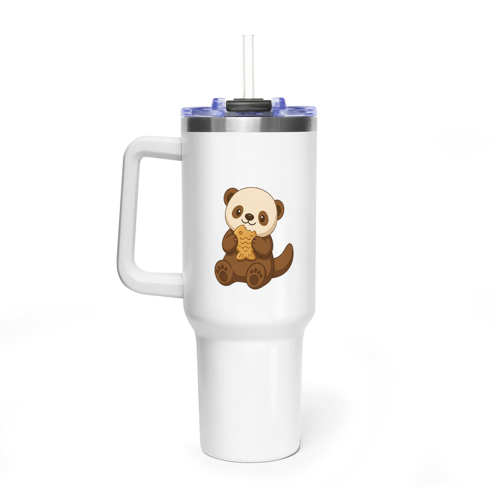 Oscar's 40oz Vacuum Tumbler with Straw (Without Background)