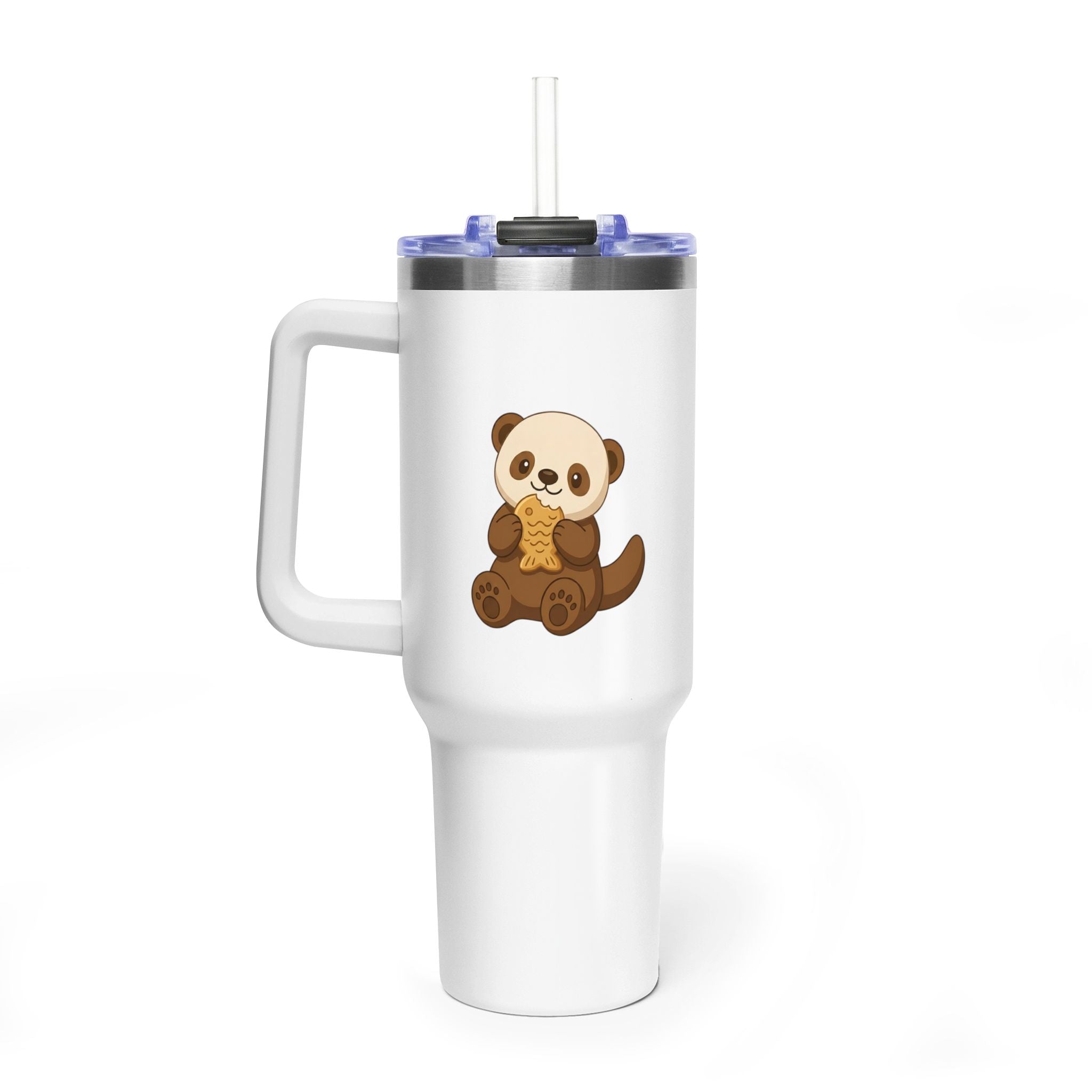 Oscar's 40oz Vacuum Tumbler with Straw (Without Background)