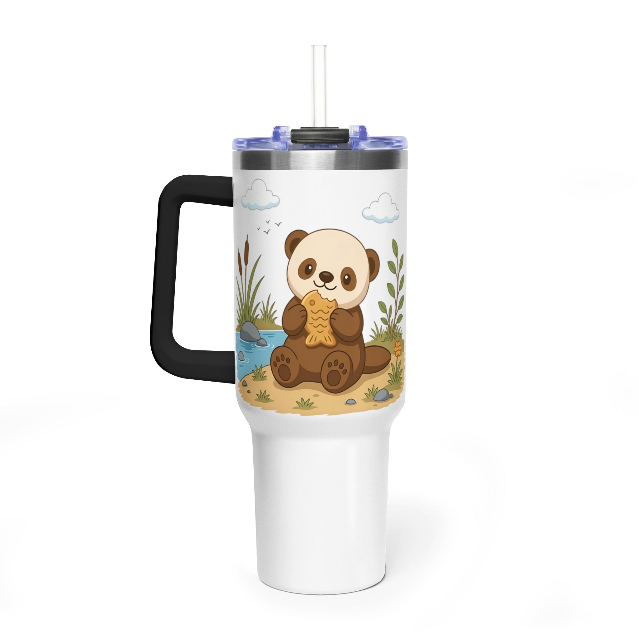 Oscar's 40oz Vacuum Tumbler with Straw (With Background)