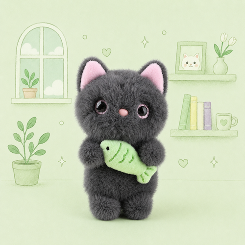 Cinder The Dark Grey Kitten