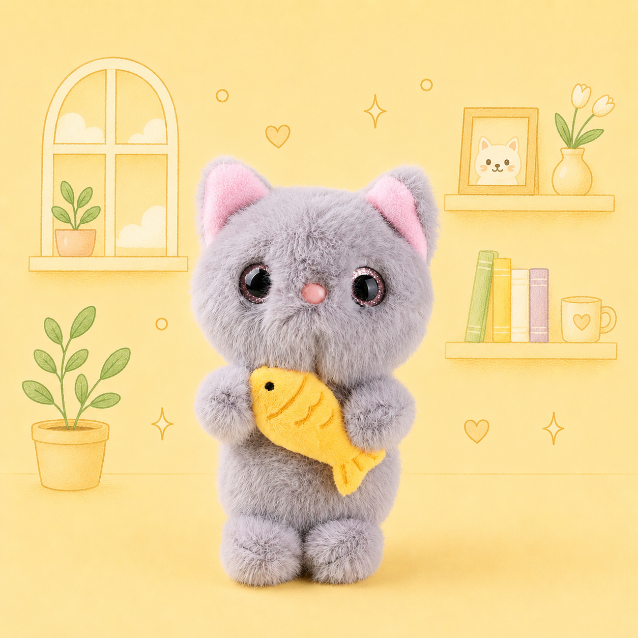 Pebble The Light Grey Kitten